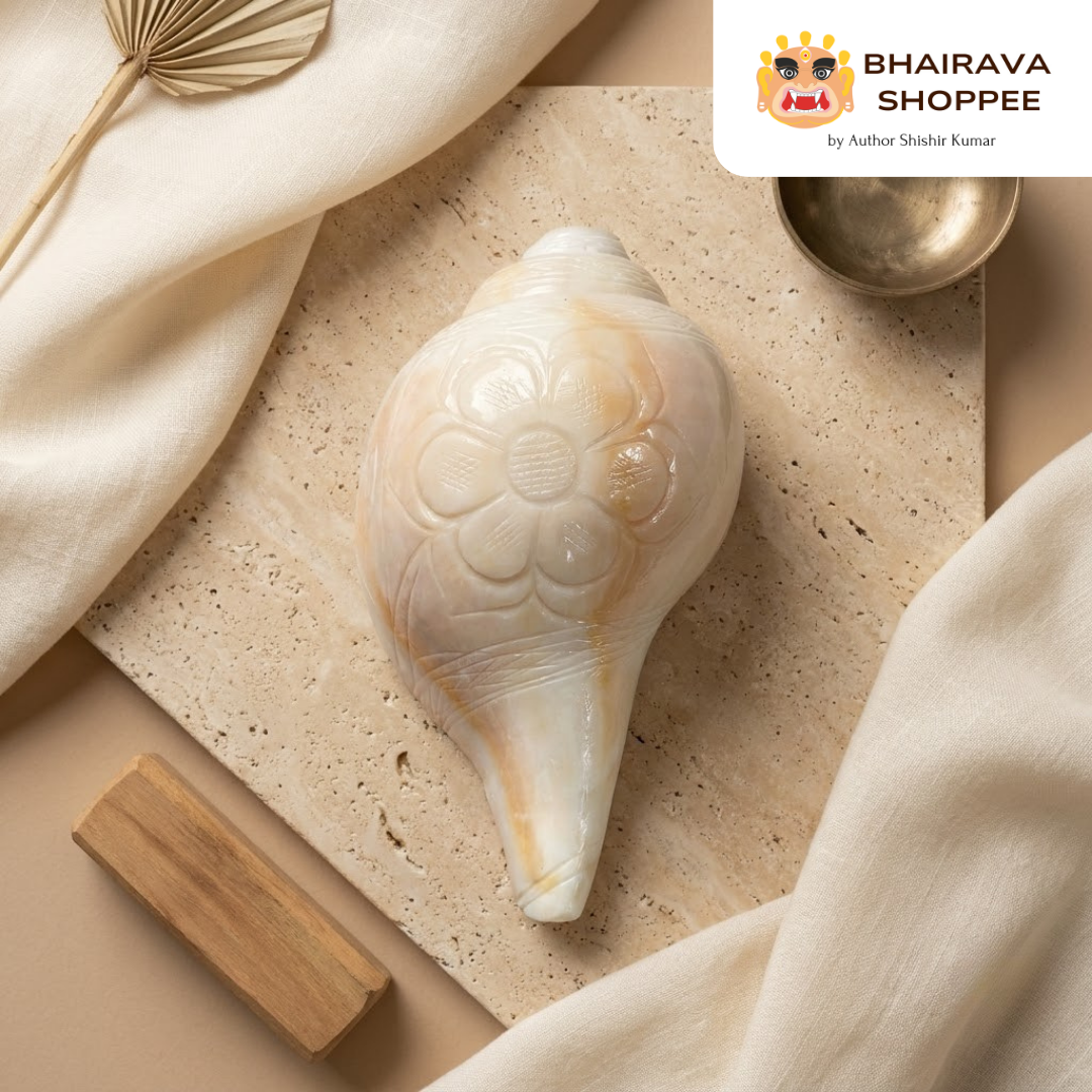 Natural White Puja Blowing Shankh | Loud Sound Conch Shell