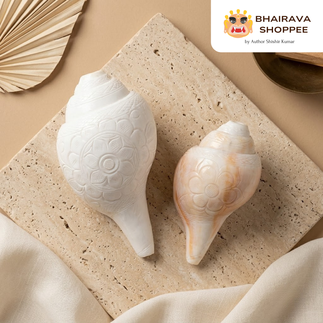 Natural White Puja Blowing Shankh | Loud Sound Conch Shell