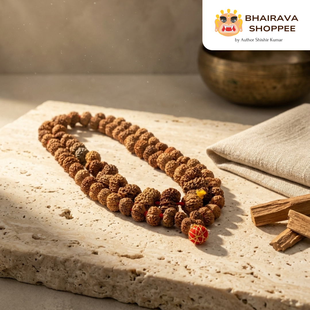 11 Mukhi Indonesian Rudraksha Mala – Premium Authentic Rare Rudraksha | Handcrafted Spiritual Jaap Mala