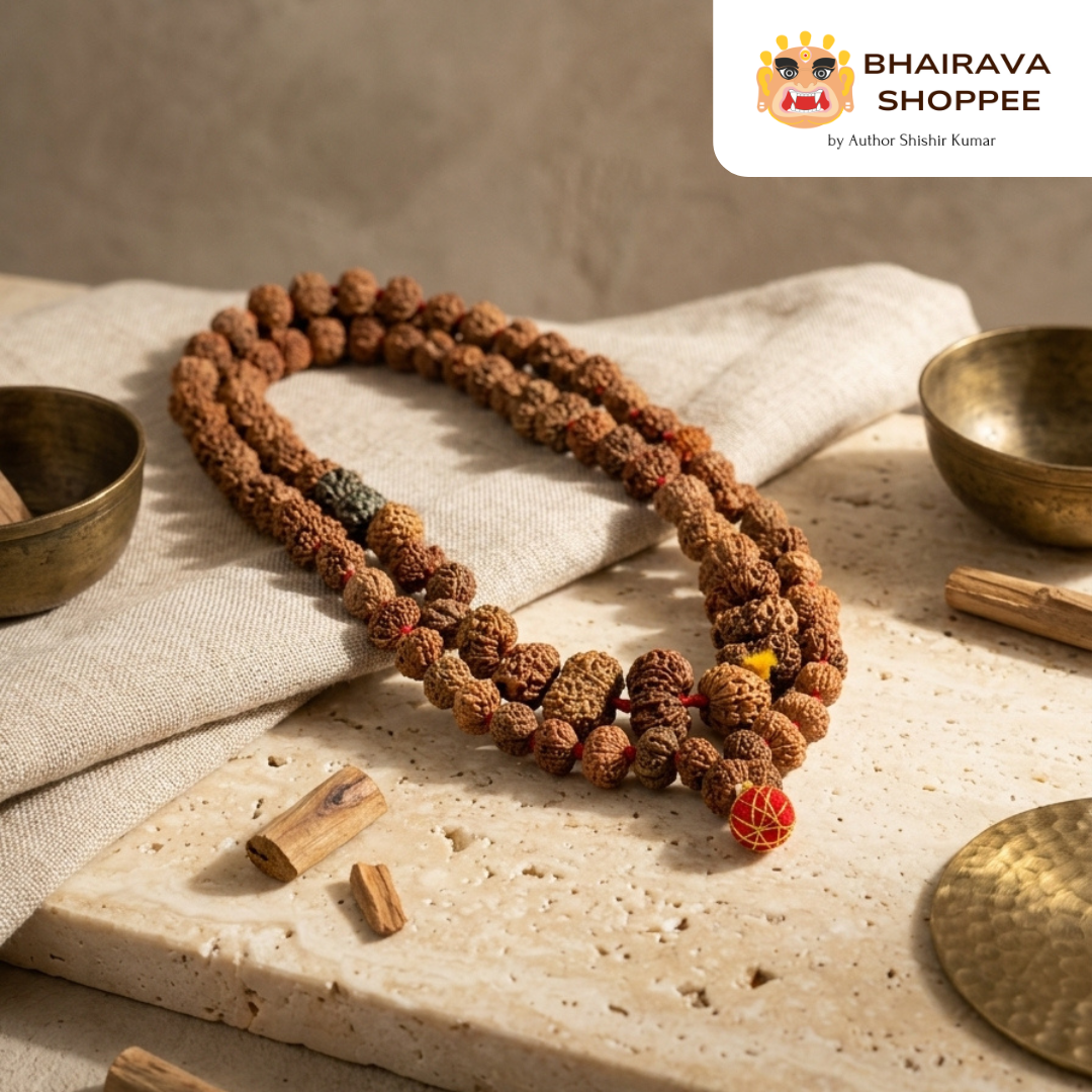 11 Mukhi Indonesian Rudraksha Mala – Premium Authentic Rare Rudraksha | Handcrafted Spiritual Jaap Mala