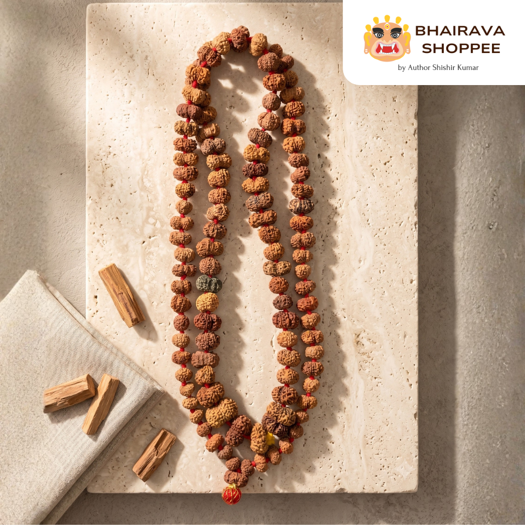 11 Mukhi Indonesian Rudraksha Mala – Premium Authentic Rare Rudraksha | Handcrafted Spiritual Jaap Mala
