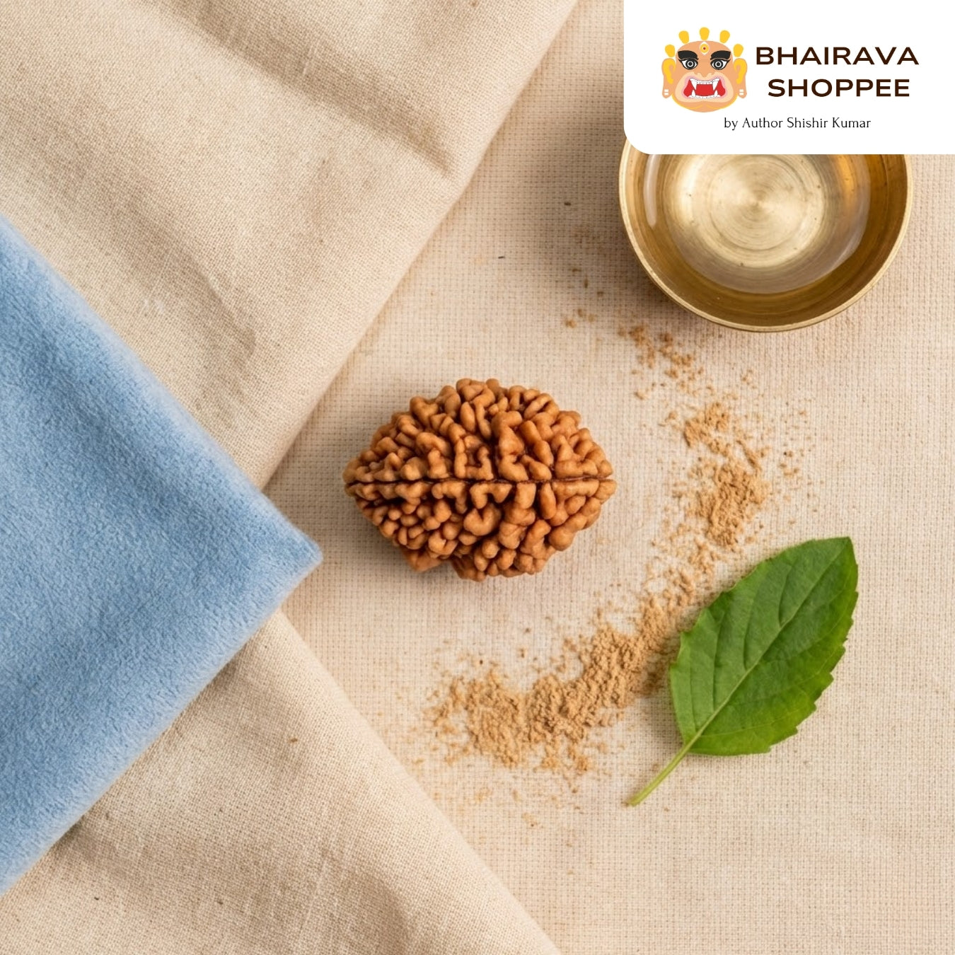 2 Mukhi Nepali Siddh Rudraksha | Ardhanarishvara Rudraksha for Harmony & Emotional Balance