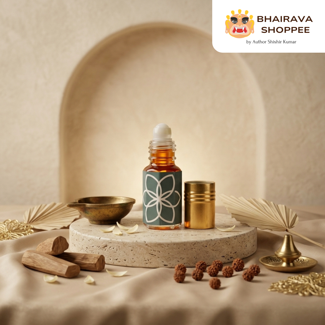 Pure Sandalwood Attar 3ml Roll-On | Alcohol-Free Long Lasting Natural Fragrance | Premium Chandan Attar