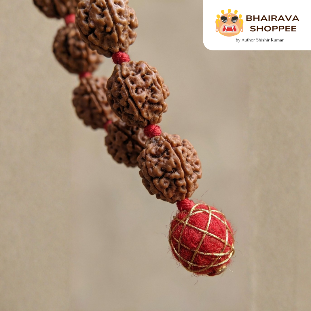 3 Mukhi Indonesian Rudraksha Mala | Sacred Mala for Purification & Inner Strength
