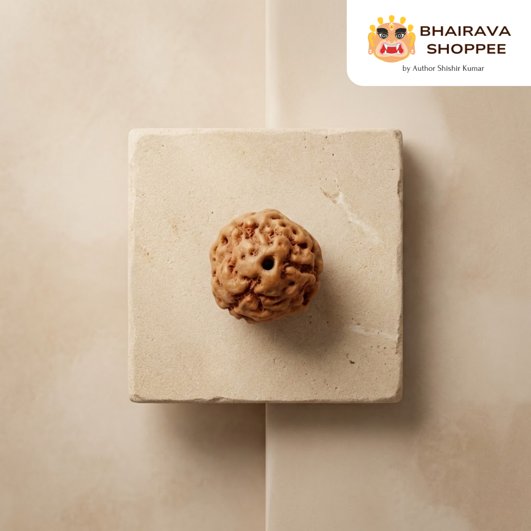 3 Mukhi Indonesian Rudraksha Bead | Siddha by Gurudev Rudranath Ji