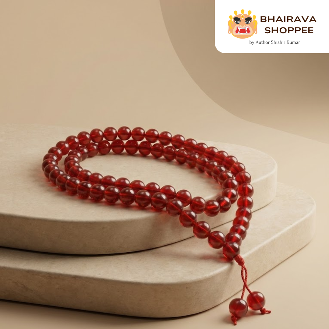 Red Keruva Mala | Sacred Japa Mala for Devotion & Spiritual Practice