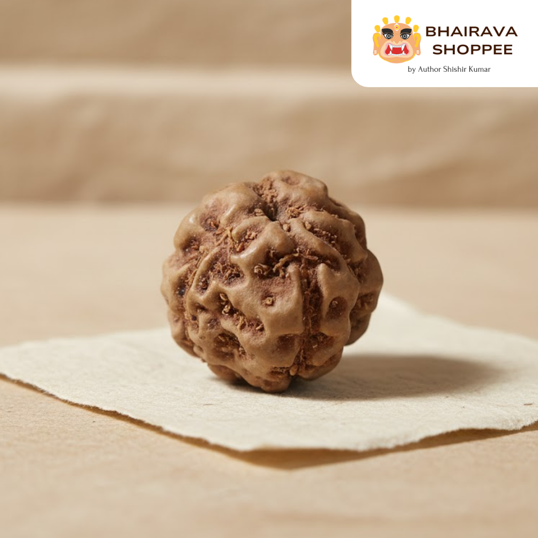 4 Mukhi Indonesian Rudraksha Bead | Siddha by Gurudev Rudranath Ji