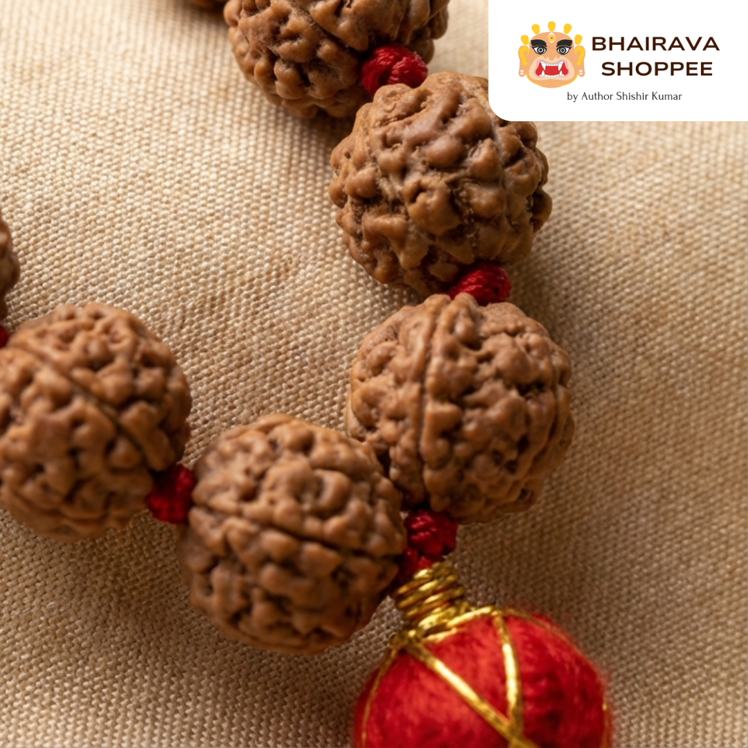 5 Mukhi Rudraksha Wearable Mala | Sacred Protection & Daily Spiritual Balance