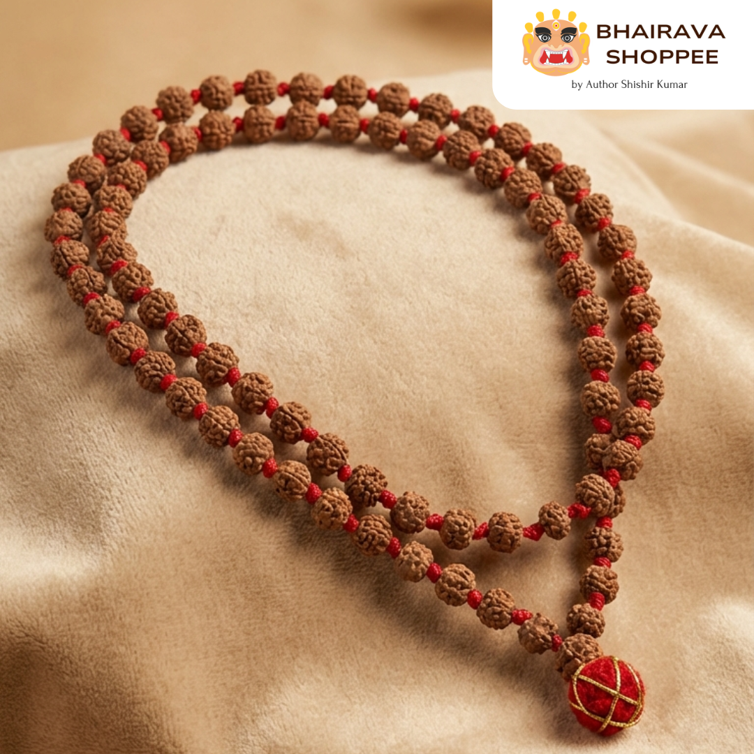 5 Mukhi Rudraksha Wearable Mala | Sacred Protection & Daily Spiritual Balance