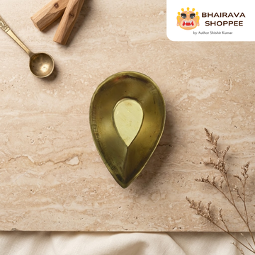 Bronze Deepak Diya for Puja | Traditional Bronze Oil Lamp