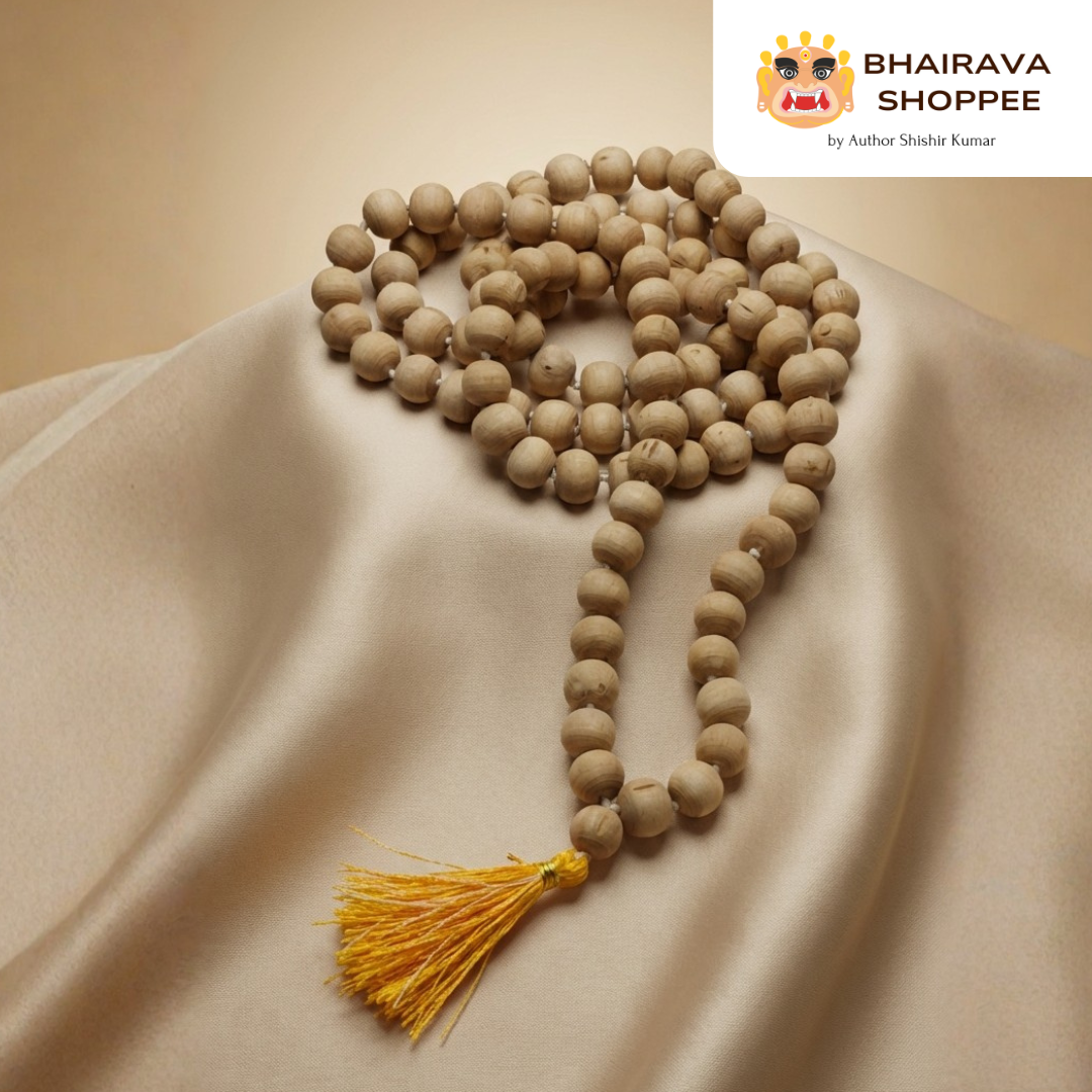 Original Tulsi Mala (108 Beads) | Sacred Basil Rosary for Krishna & Rama Devotion