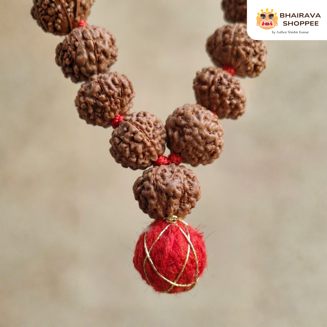 8 Mukhi Indonesian Rudraksha Jaap Mala | Sacred Mala for Obstacle Removal & Focus