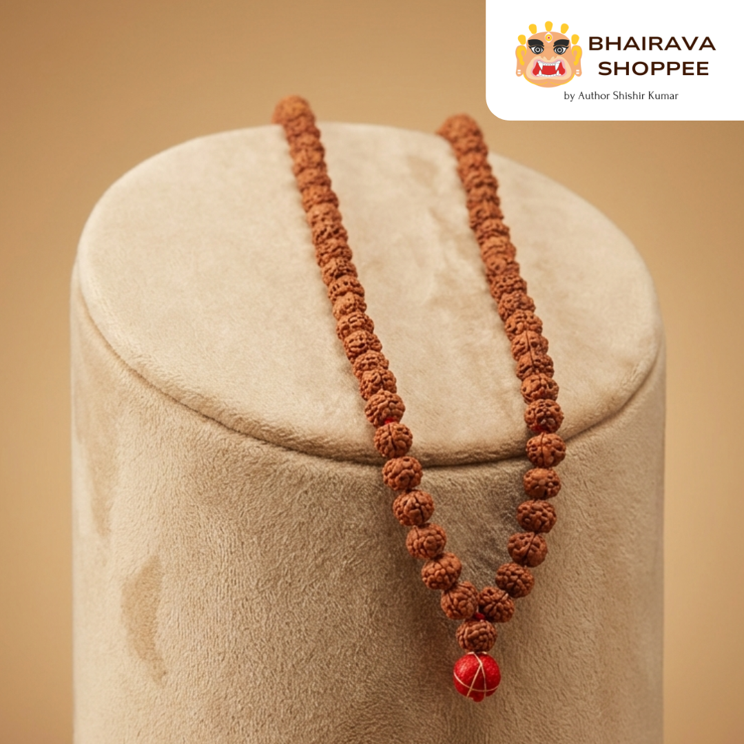 8 Mukhi Indonesian Rudraksha Jaap Mala | Sacred Mala for Obstacle Removal & Focus
