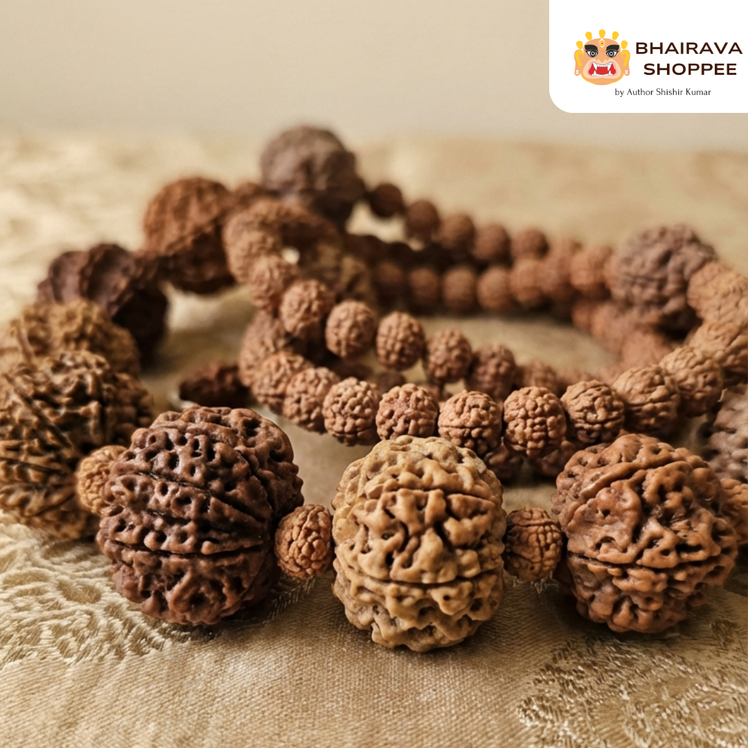 Siddha 1–14 Mukhi Nepali Rudraksha Mala | Sarva Siddha Shakti Mala