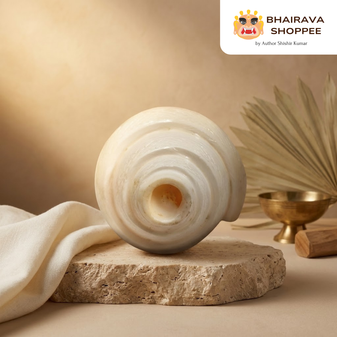 Natural White Puja Blowing Shankh | Loud Sound Conch Shell