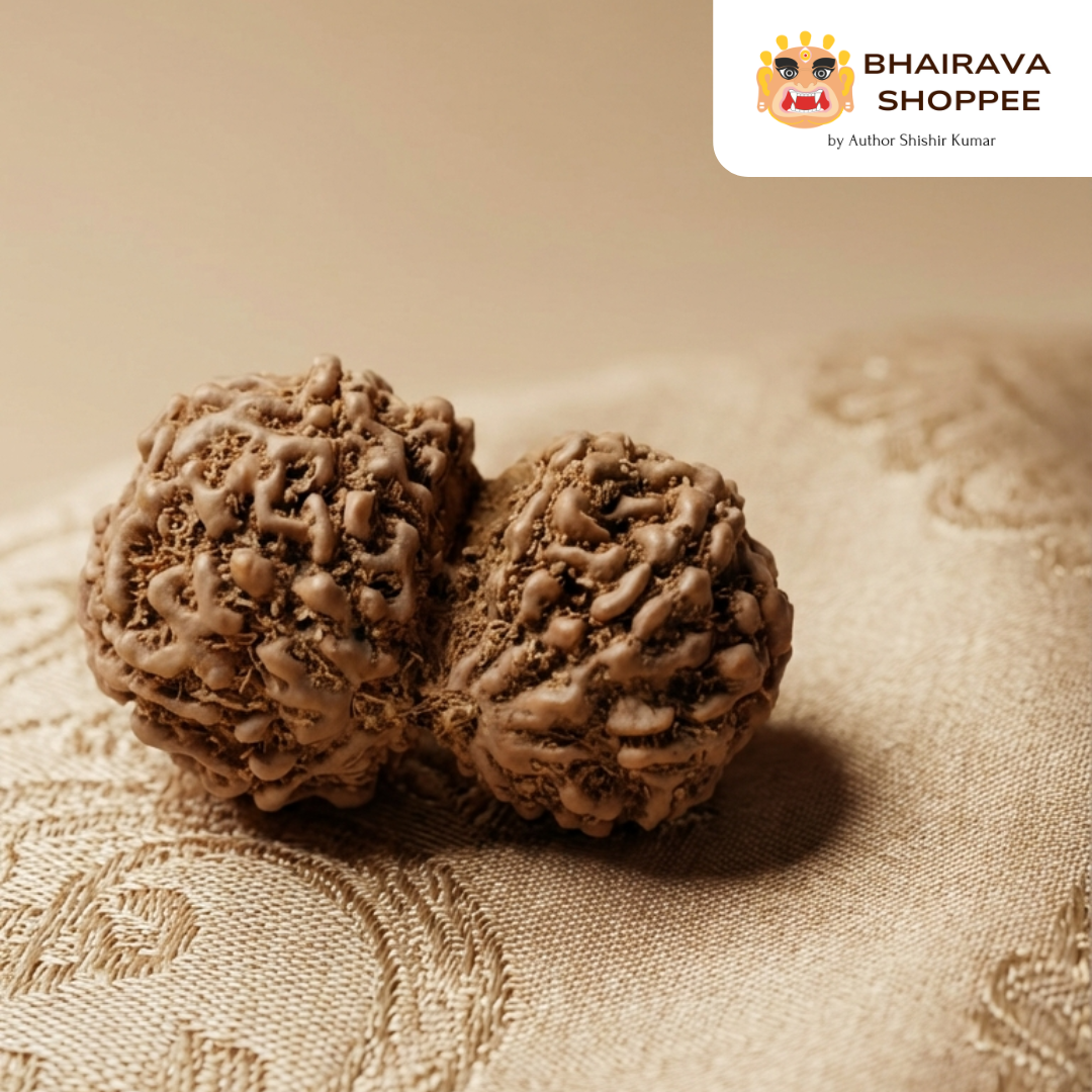 Indonesian Gauri Shankar Rudraksha Bead | Symbol of Divine Union | Siddha by Gurudev Rudranath Ji