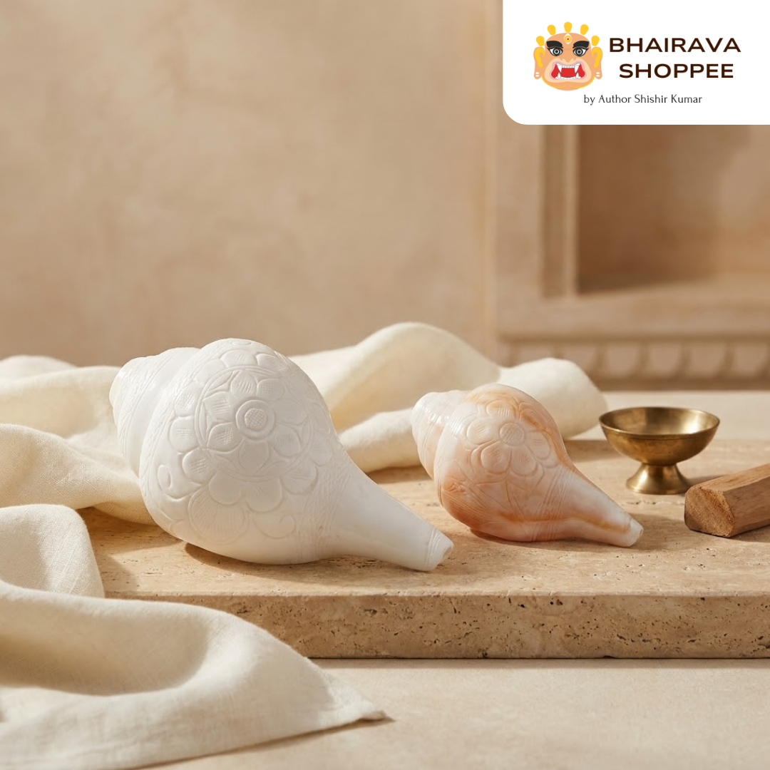 Natural White Puja Blowing Shankh | Loud Sound Conch Shell