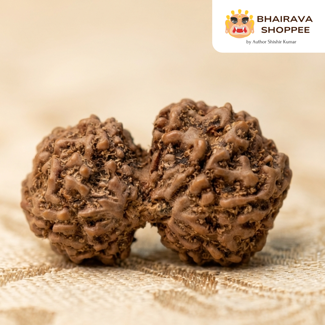 Indonesian Gauri Shankar Rudraksha Bead | Symbol of Divine Union | Siddha by Gurudev Rudranath Ji