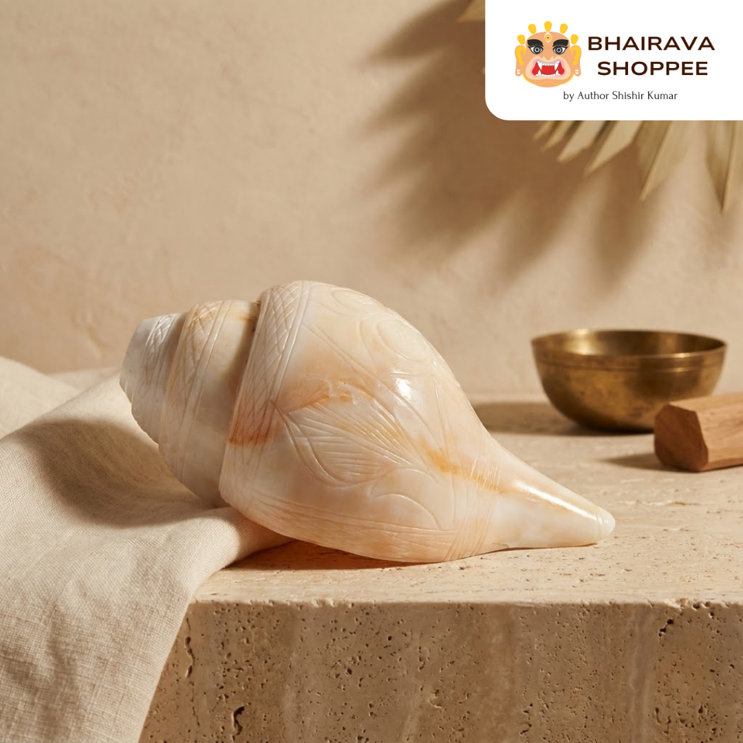 Natural White Puja Blowing Shankh | Loud Sound Conch Shell