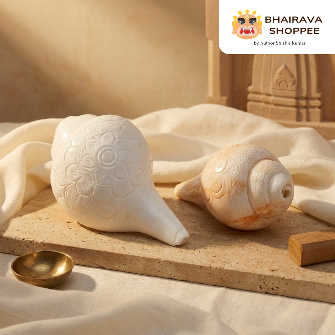 Natural White Puja Blowing Shankh | Loud Sound Conch Shell