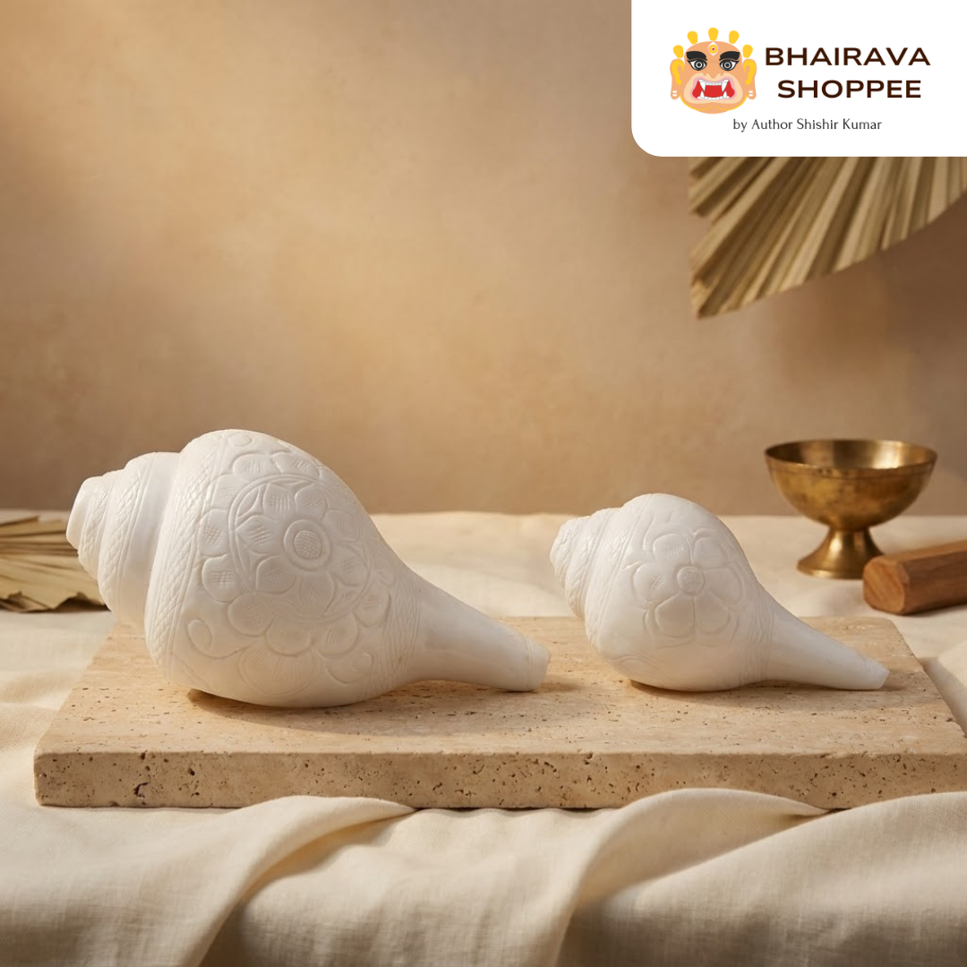 Natural White Puja Blowing Shankh | Loud Sound Conch Shell
