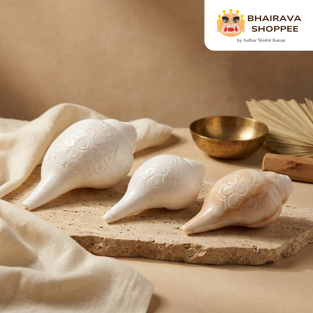 Natural White Puja Blowing Shankh | Loud Sound Conch Shell