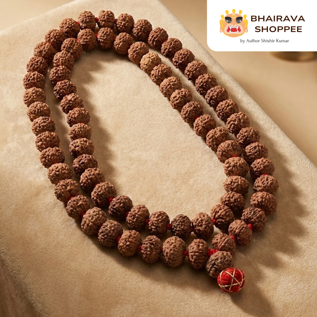 9 Mukhi Indonesian Siddh Jaap Mala | Rudraksha Mala Blessed by Nav Durga for Protection & Prosperity