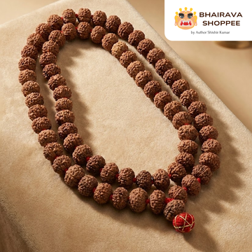 9 Mukhi Indonesian Siddh Jaap Mala | Rudraksha Mala Blessed by Nav Durga for Protection & Prosperity