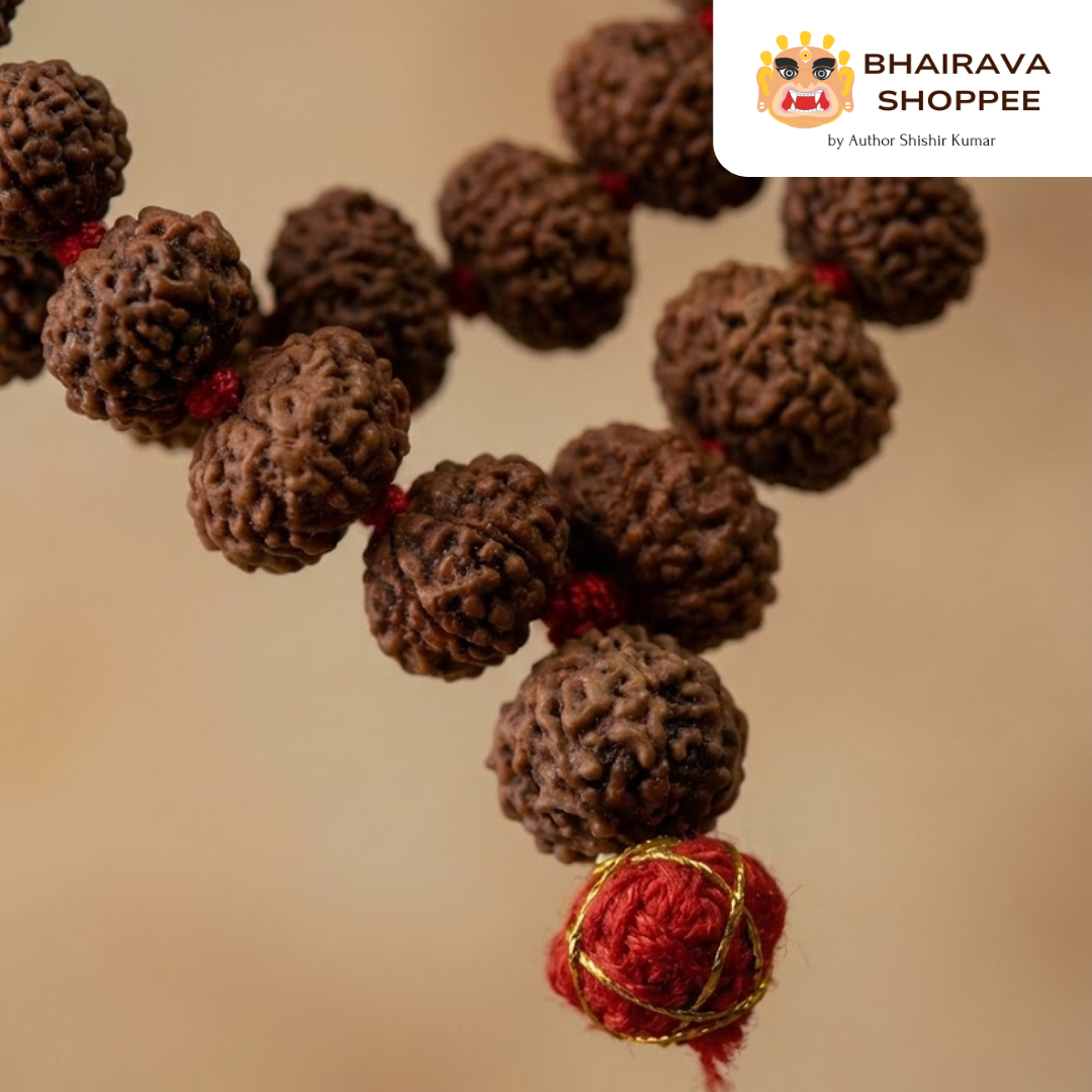 9 Mukhi Indonesian Siddh Jaap Mala | Rudraksha Mala Blessed by Nav Durga for Protection & Prosperity
