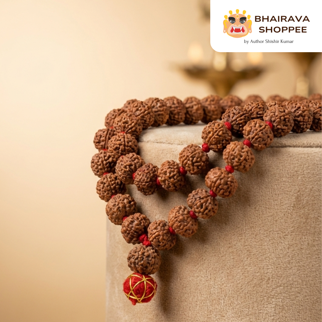 9 Mukhi Indonesian Siddh Jaap Mala | Rudraksha Mala Blessed by Nav Durga for Protection & Prosperity
