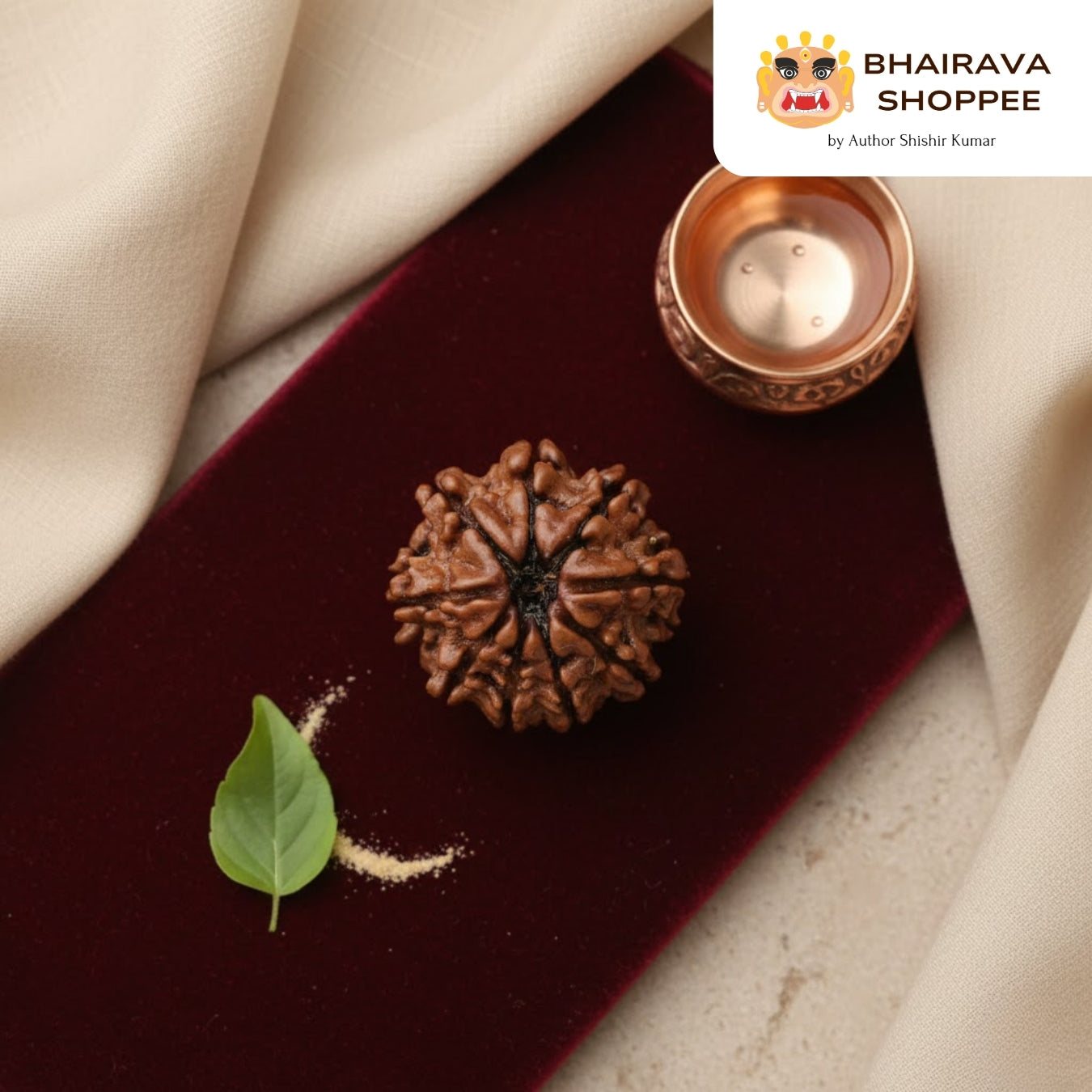 9 Mukhi Nepali Siddh Rudraksha | Rare Nav Durga Rudraksha for Power & Spiritual Awakening