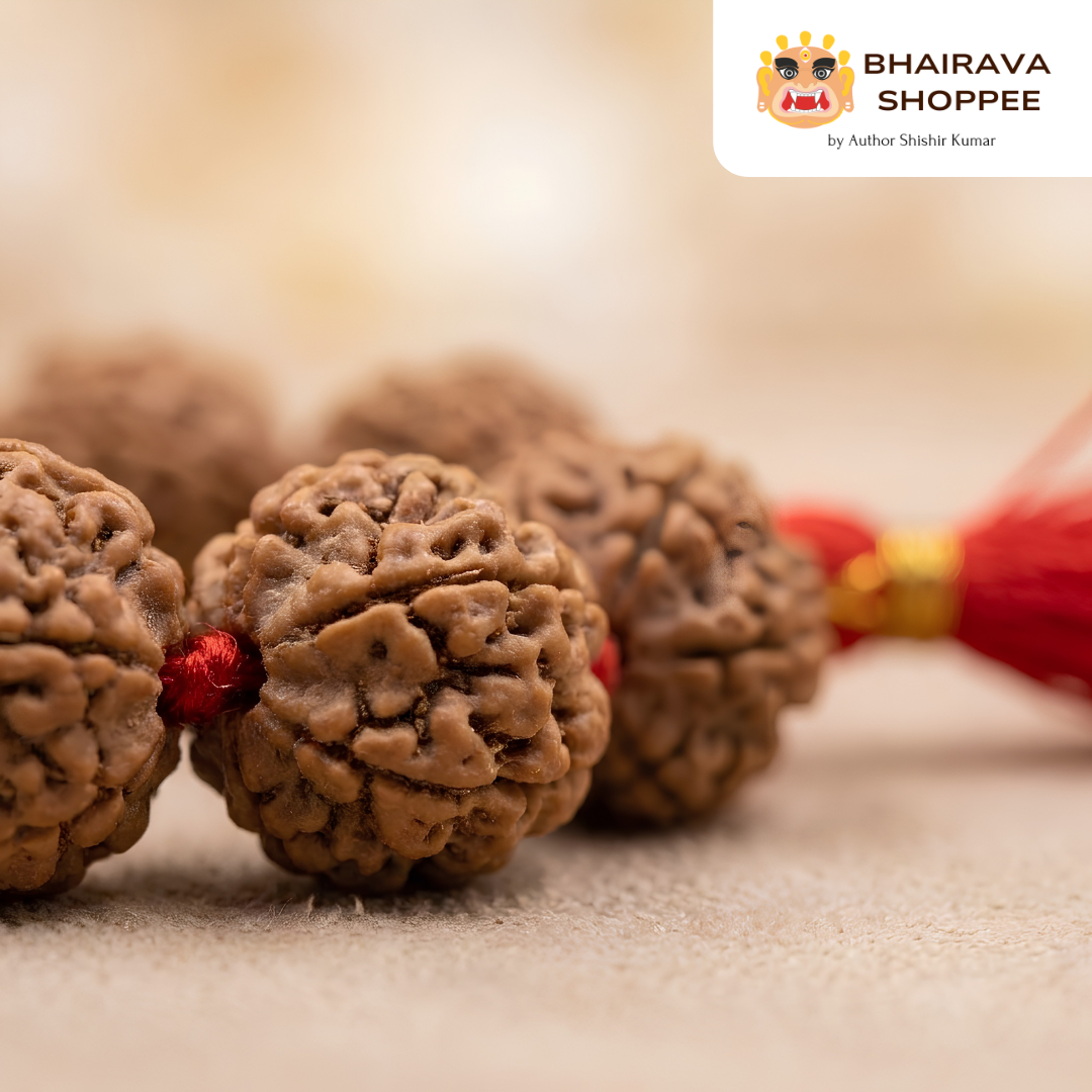 5 Mukhi Rudraksha Jaap Mala | 108 Beads for Health, Wealth & Protection