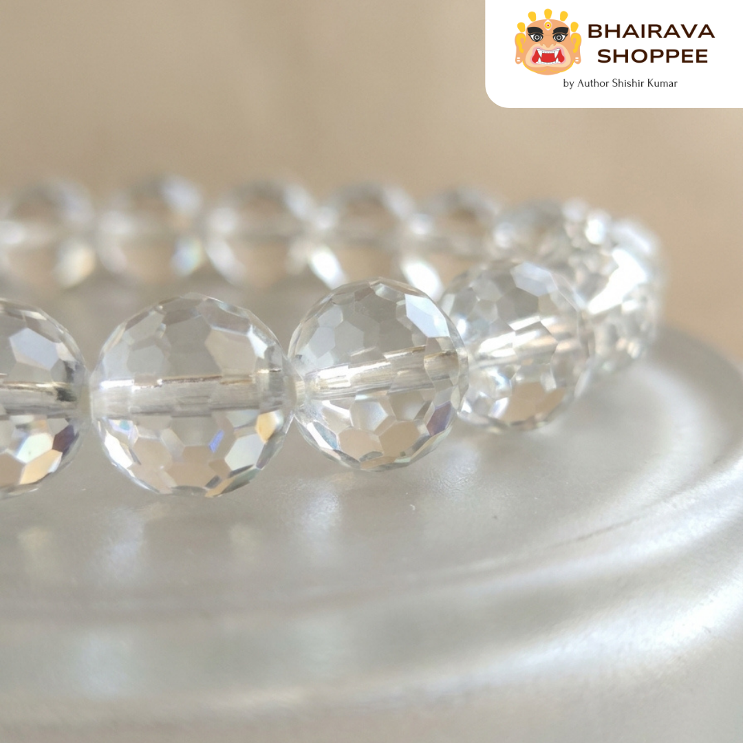 Belzam Sphatik Mala (Clear Quartz Mala) for Clarity, Energy Amplification & Spiritual Purity