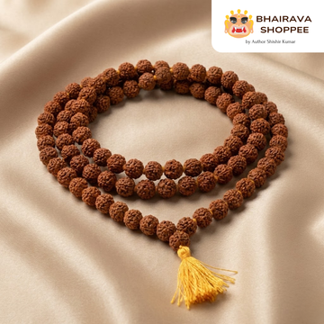 5 Mukhi Rudraksha Jaap Mala | 108 Beads for Health, Wealth & Protection