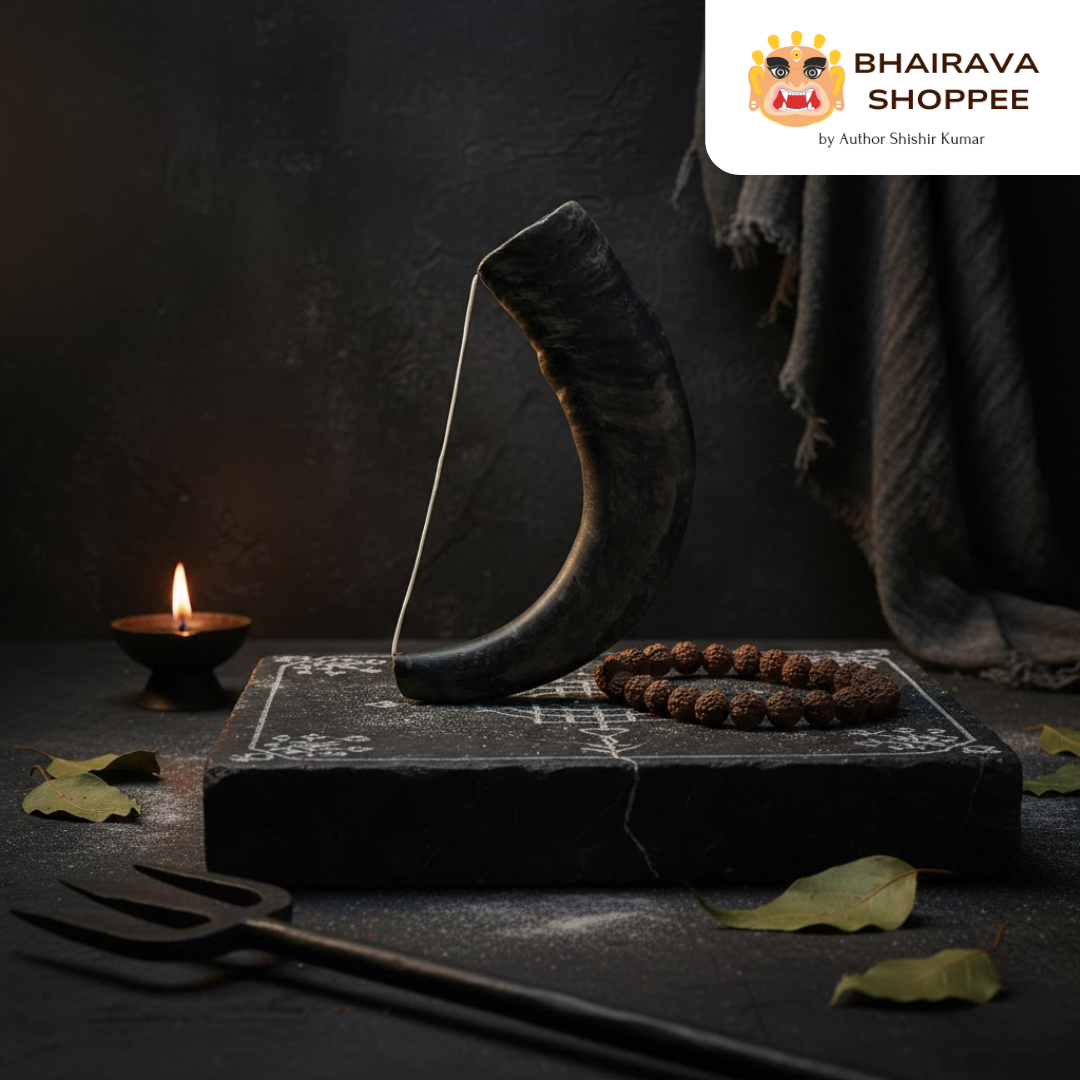 Big Size Singhi | Traditional Ritual Instrument for Naad & Pooja