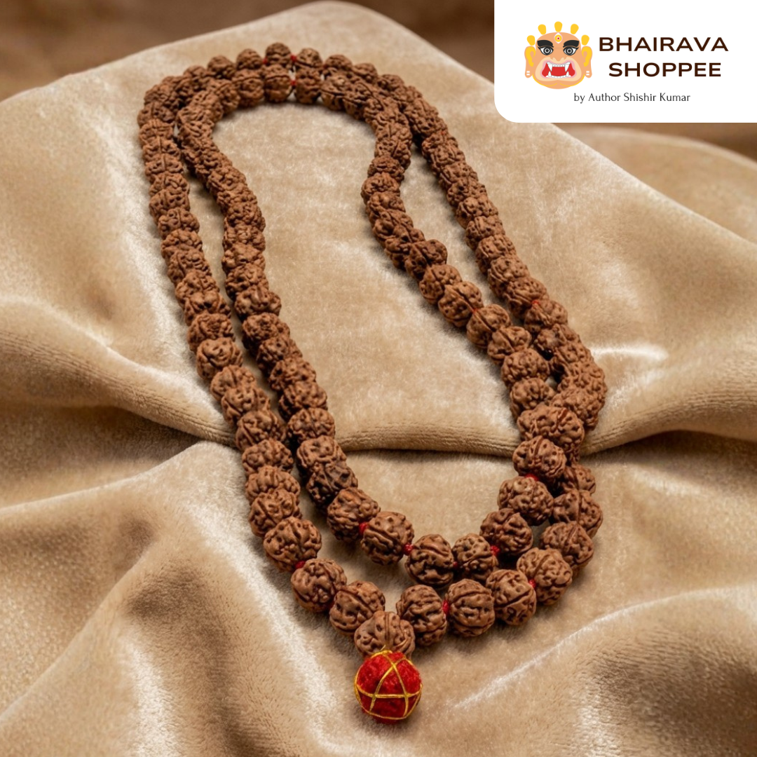 5 Mukhi Rudraksha Jaap Mala | 108 Beads for Health, Wealth & Protection