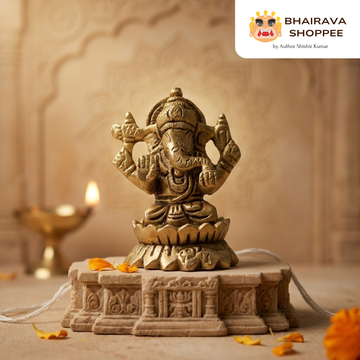 Lord Ganesha Bronze Idol – Auspicious Murti for Home & Office