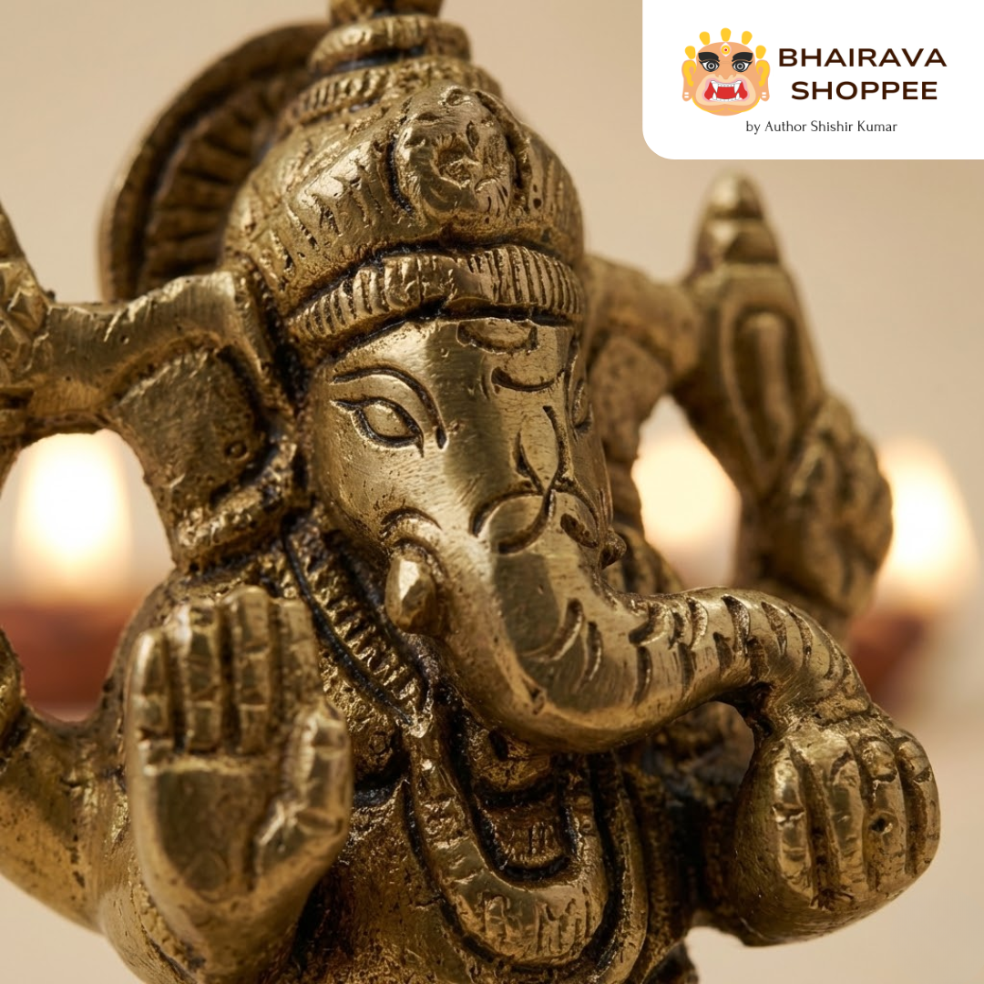 Lord Ganesha Bronze Idol – Auspicious Murti for Home & Office
