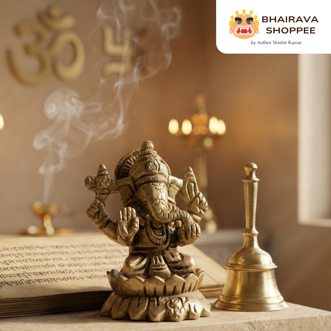 Lord Ganesha Bronze Idol – Auspicious Murti for Home & Office