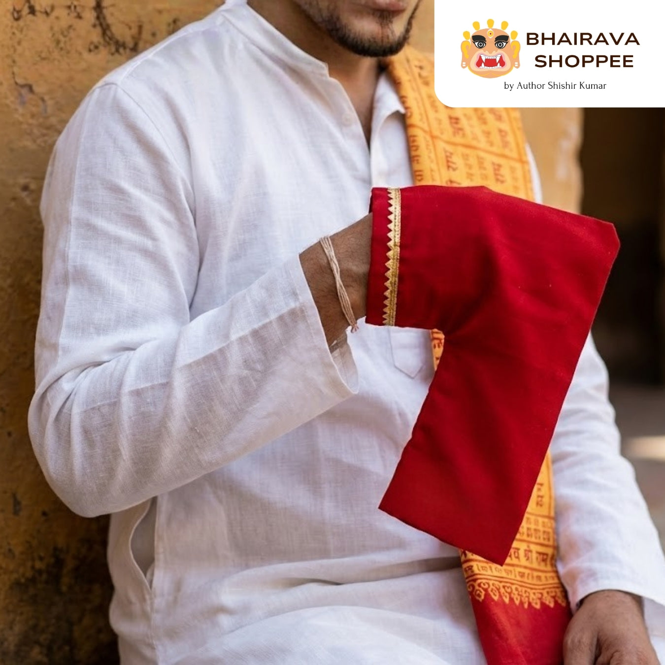 Gomukhi Jaap Mala Bag – Sacred Prayer Beads Pouch for Meditation