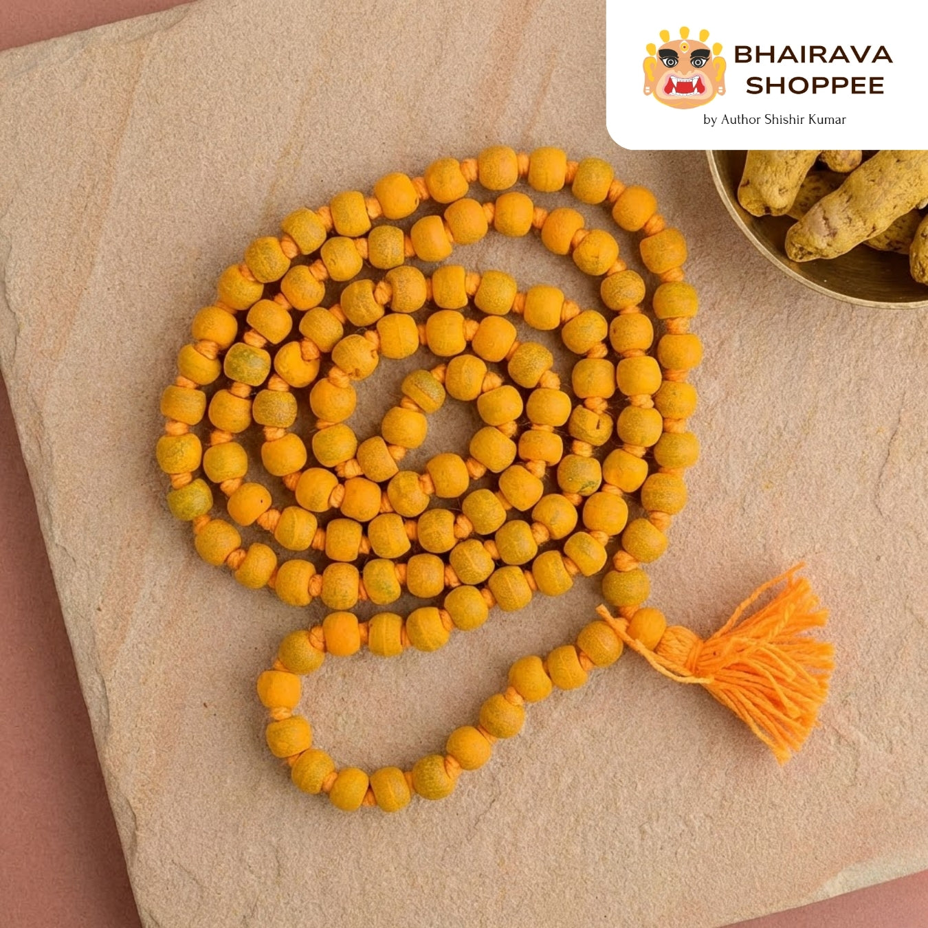 Haldi Siddha Jaap Mala | Turmeric Bead Mala for Pooja, Remedies & Spiritual Benefits