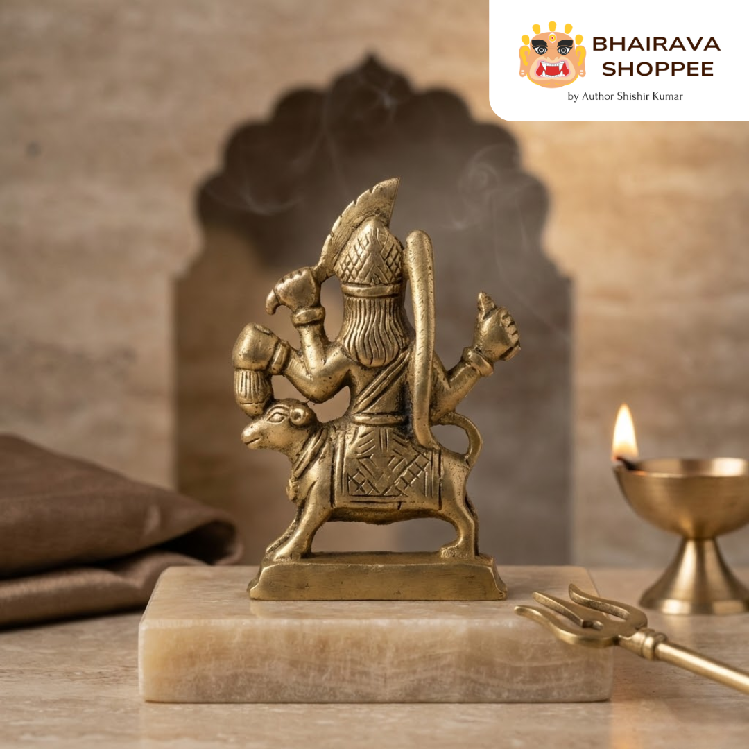 Kaal Bhairav Bronze Idol – Fierce Protector & Remover of Negative Energies