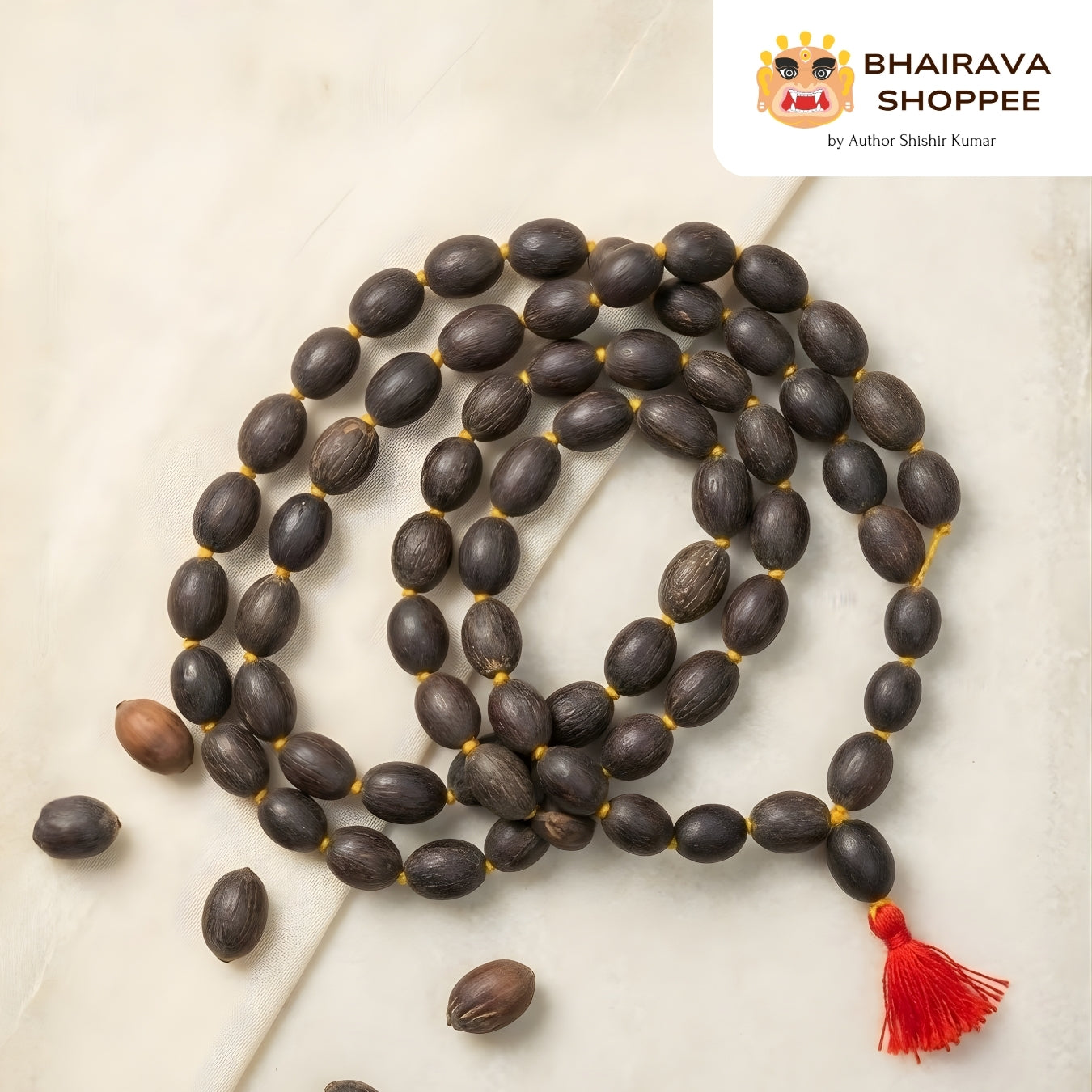 Siddh Natural Kamal Gatta Mala | 108 Lotus Seed Beads for Lakshmi Worship & Prosperity