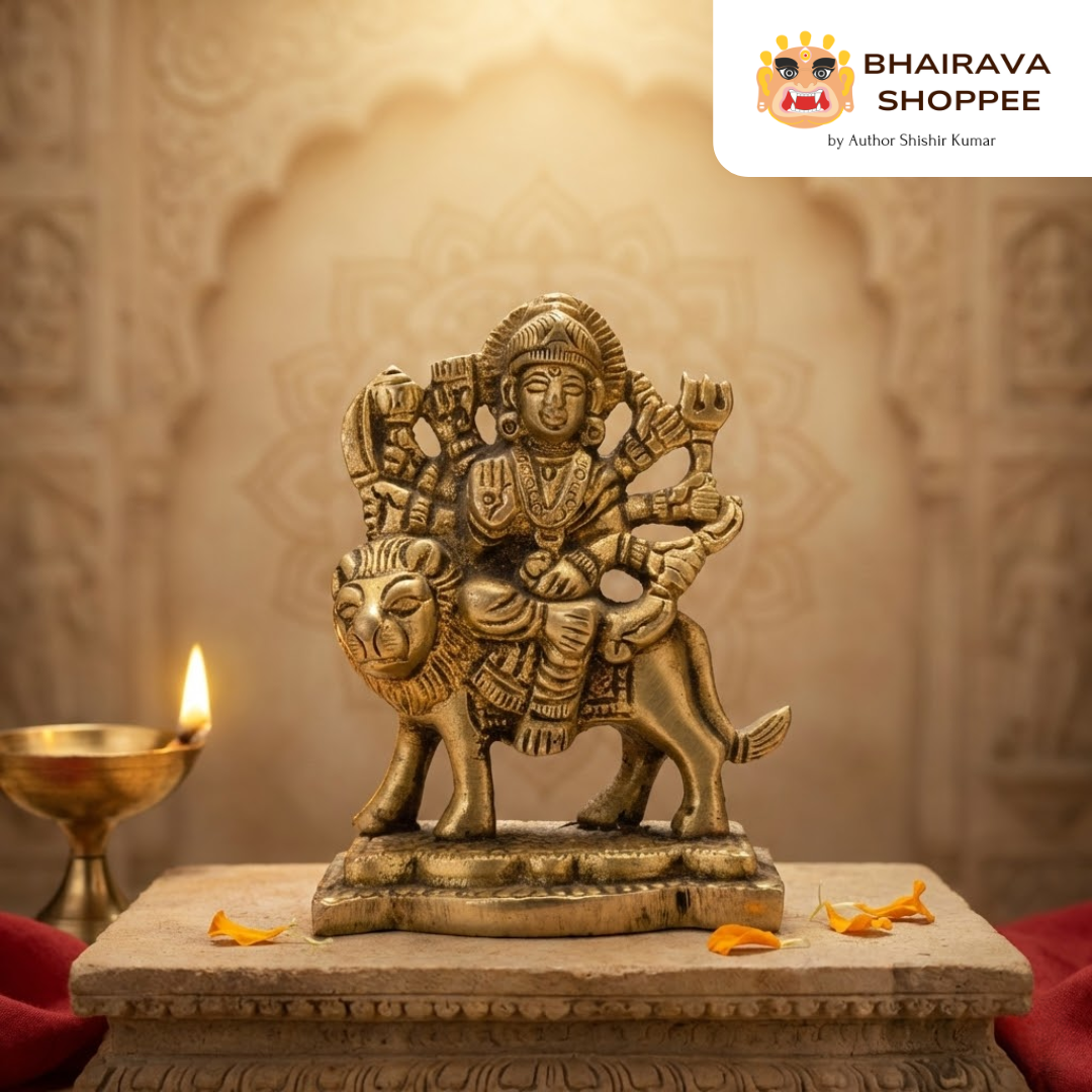 Maa Durga Bronze Idol – Divine Murti for Strength, Protection & Positivity