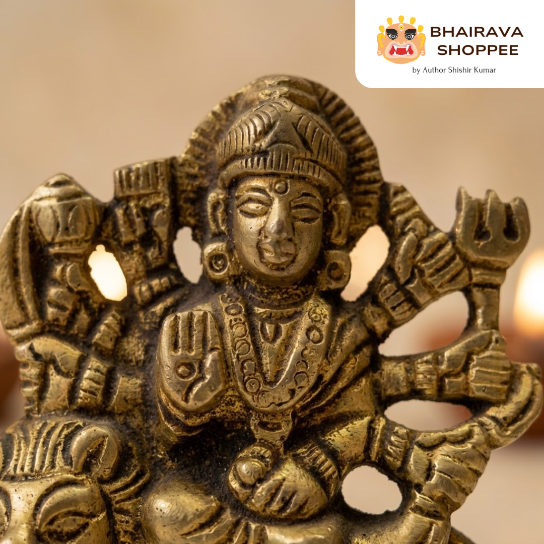 Maa Durga Bronze Idol – Divine Murti for Strength, Protection & Positivity