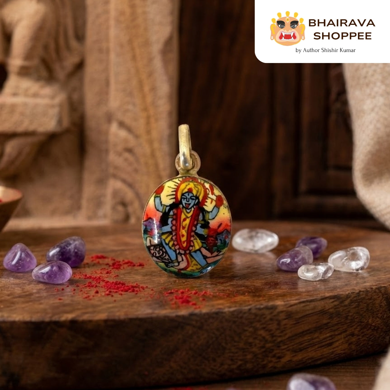 Energized | Maa Kali Yantra Pendant | For Ultimate Protection from Negative Energies & Evil Spirits