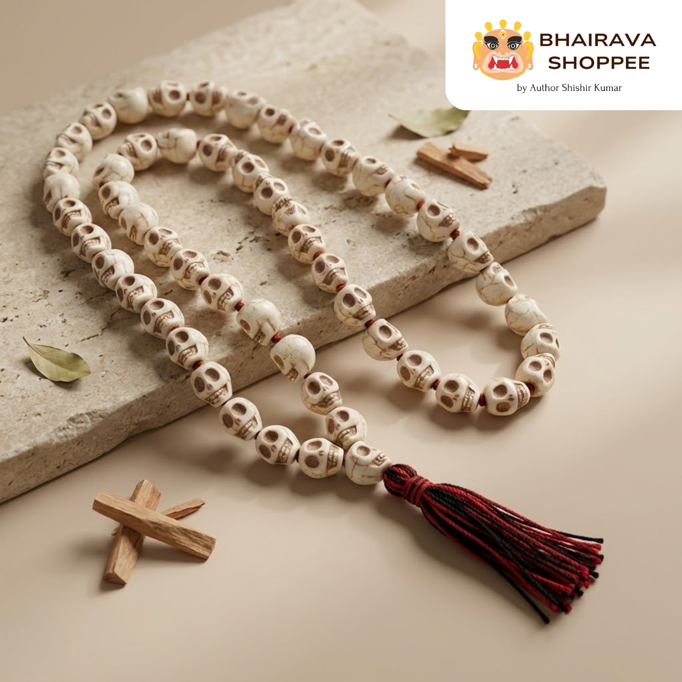 Authentic | Mund Mala (Skull Mala) | For Sadhana, Devotion & Spiritual Power