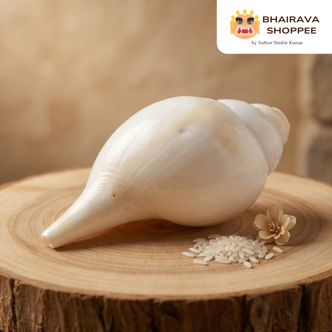 Natural White Puja Blowing Shankh | Loud Sound Conch Shell (4–10 Inch)