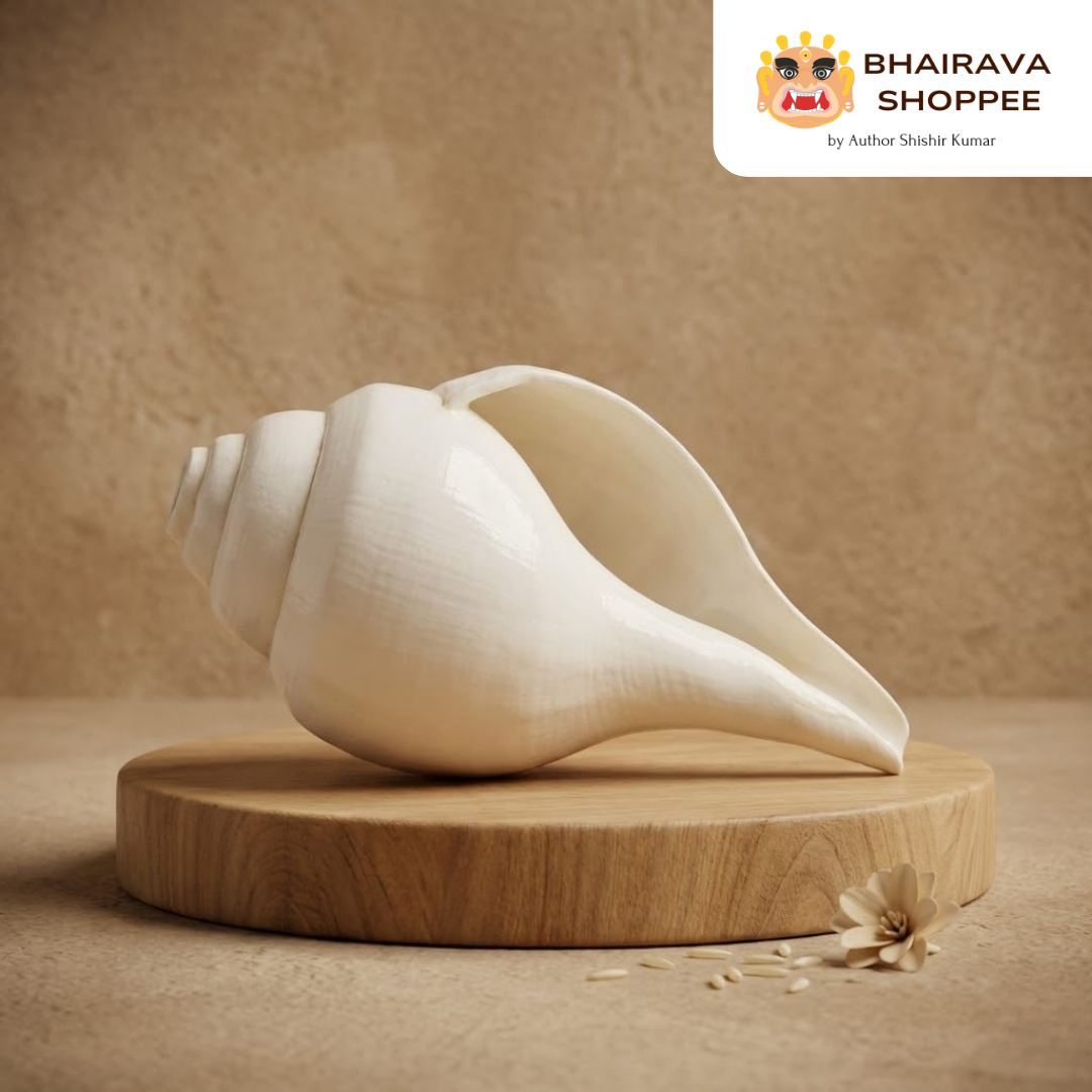 Natural White Puja Blowing Shankh | Loud Sound Conch Shell (4–10 Inch)