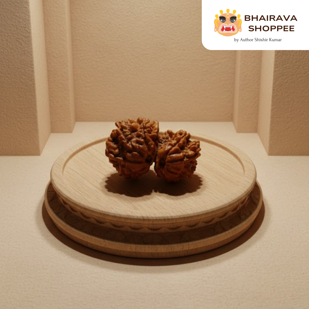 Nepali Gauri Shankar Rudraksha | Sacred Symbol of Shiva–Shakti Unity